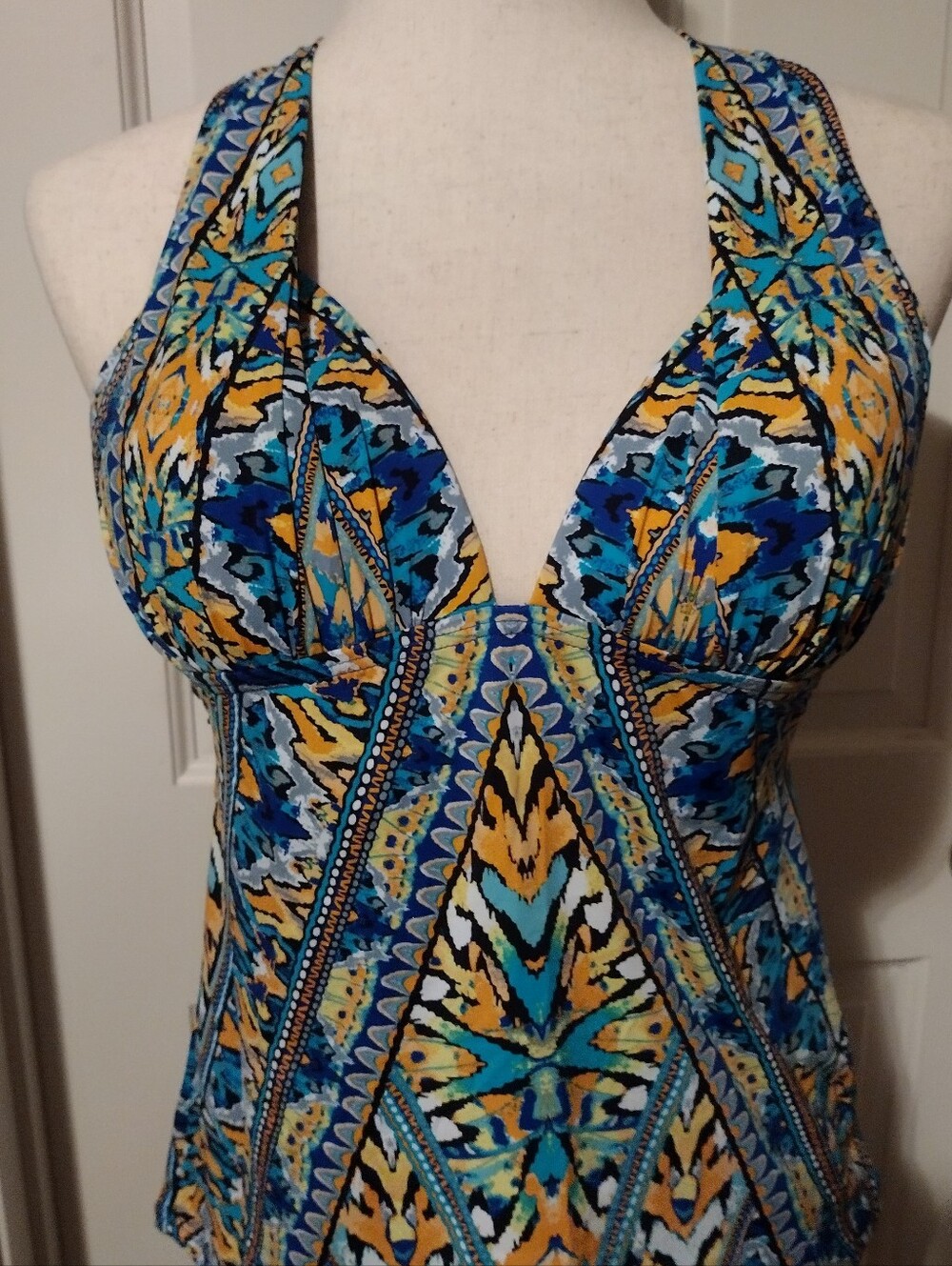 Bar III Multicolor Tankini Top